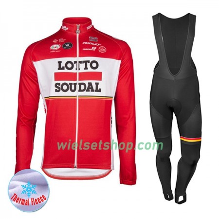 Fietskleding (Fietsshirt Lange Mouw + Lange Koersbroek) 2017 Lotto-Soudal N001 Winter Thermal Fleece Fietskleding (Fietsshirt Lange Mouw + Lange Koersbroek) 2017 Lotto-Soudal N001 Winter Thermal Fleece